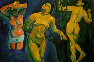 "Bathers" by Andre Derain, also possibly influenced Picasso.